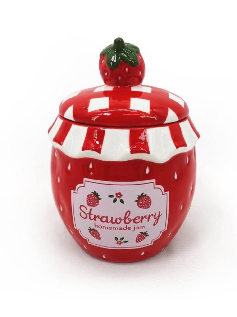 New! Strawberry Jam Ceramic Decorative Jar with Lid, Target Bullseye Playground